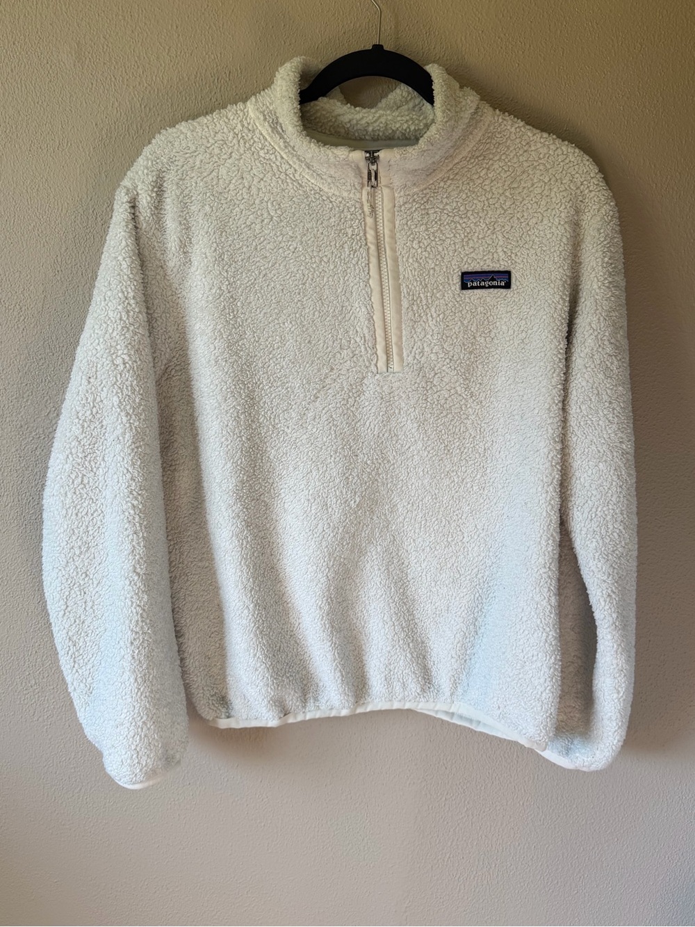 Patagonia Women’s Ivory Better Sweater/Sherpa Quarter Zip Pullover Medium
